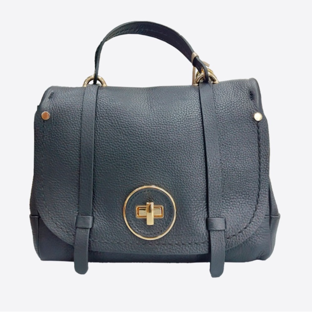 Italian leather chic shoulder bag